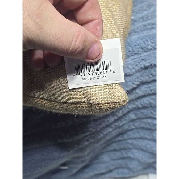 New With Tags Tai Pan Trading Company Burlap And Felt 14x14 Count Your Blessing - Picture 7 of 7